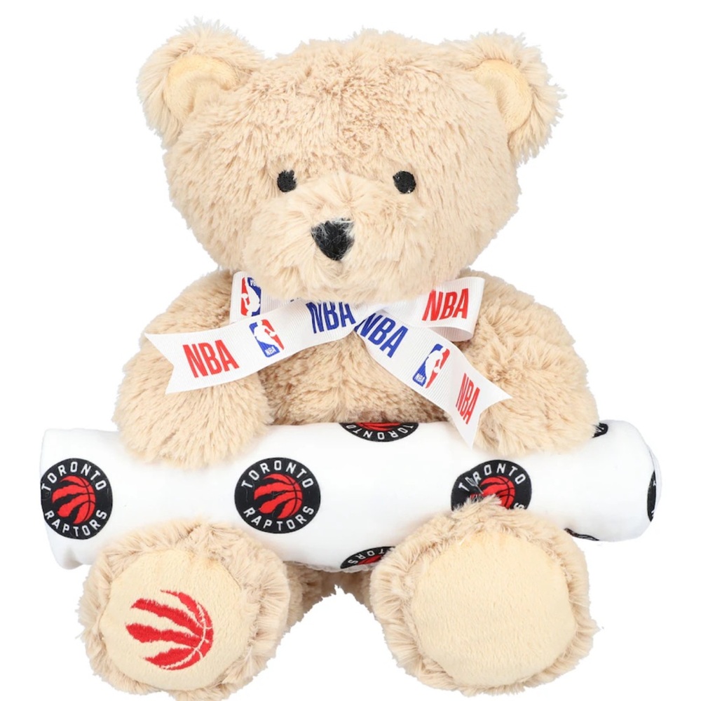 Toronto Raptors Plush Bear & Blanket